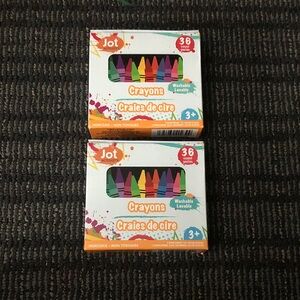 36-Count Multicolor Crayons for Kids Set